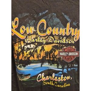 Harley-Davidson Motorcycles Low Country Charleston SC 2003 Black T-Shirt Large